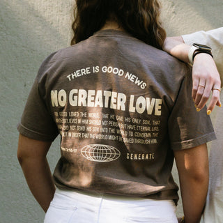 No Greater Love - Brown Tee