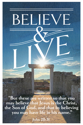 Believe & Live Sticker