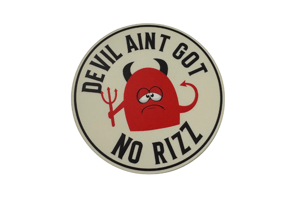 Devil Ain't Got no Rizz Sticker – GENERATE by YM360